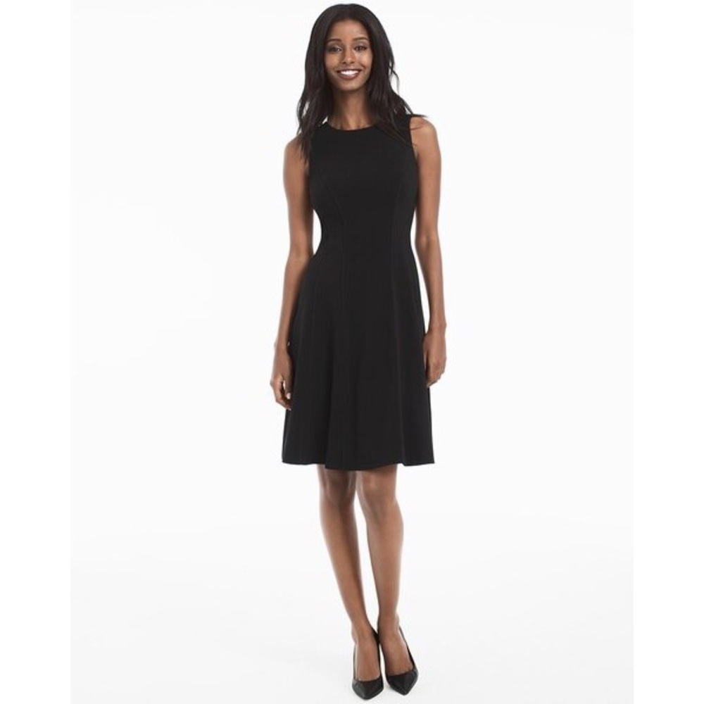 WHBM Seamed Fit and Flare Dress Sz 6